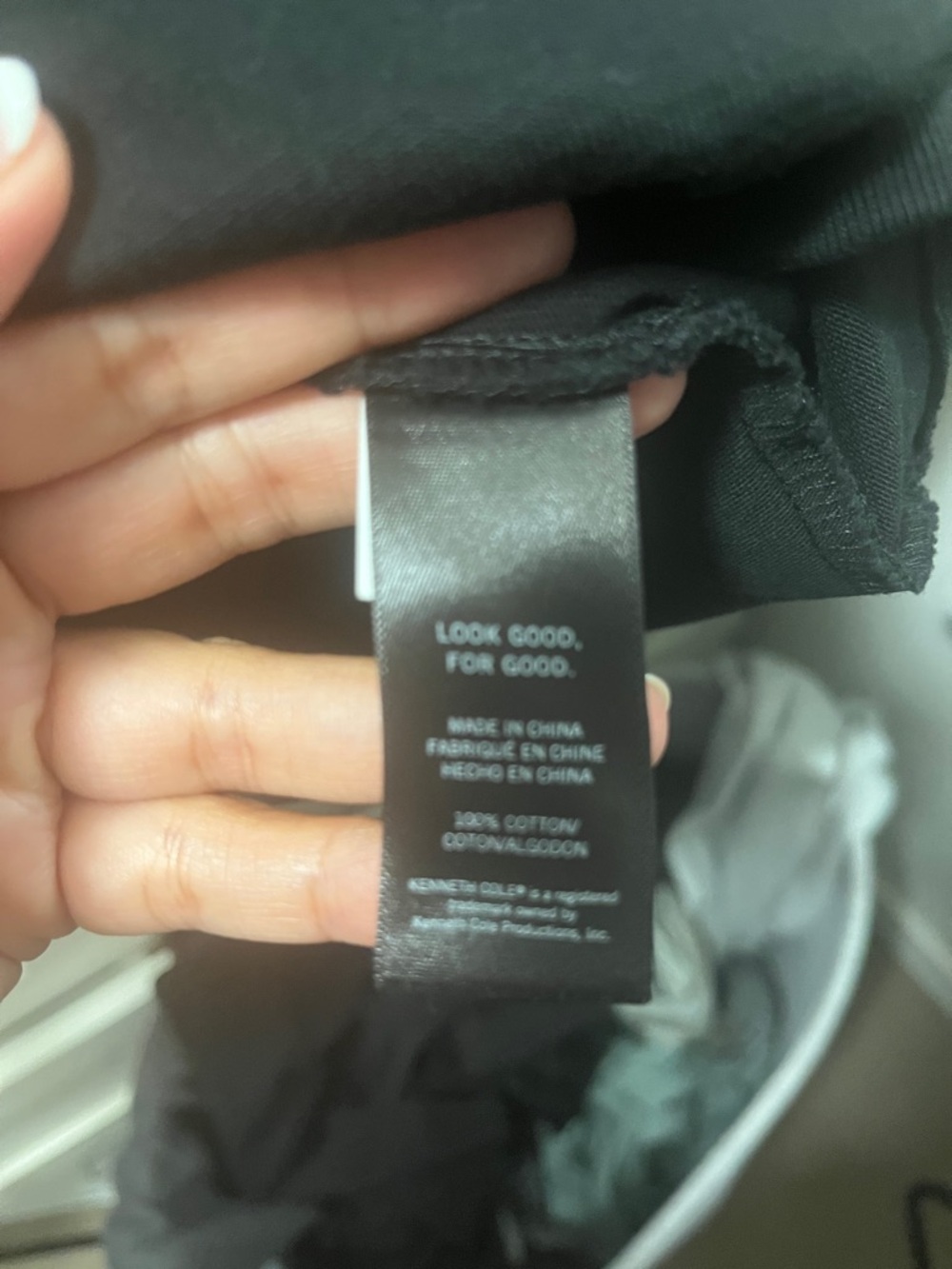Kenneth Cole Black workout heavyweight cotton short sleeve  Tee T-shirt M - Picture 4 of 4